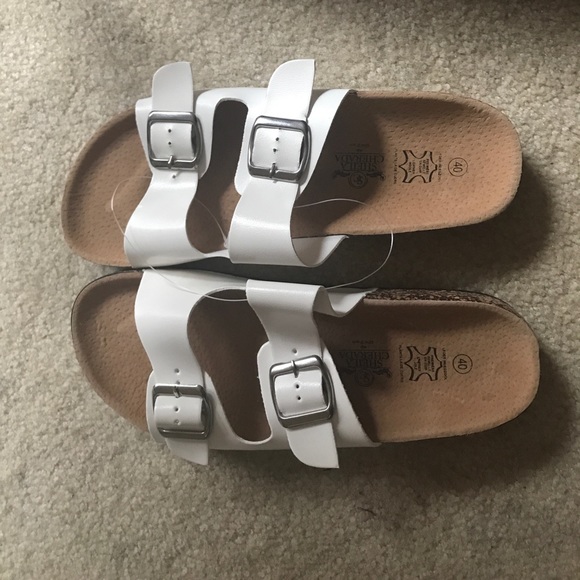off brand white birkenstocks
