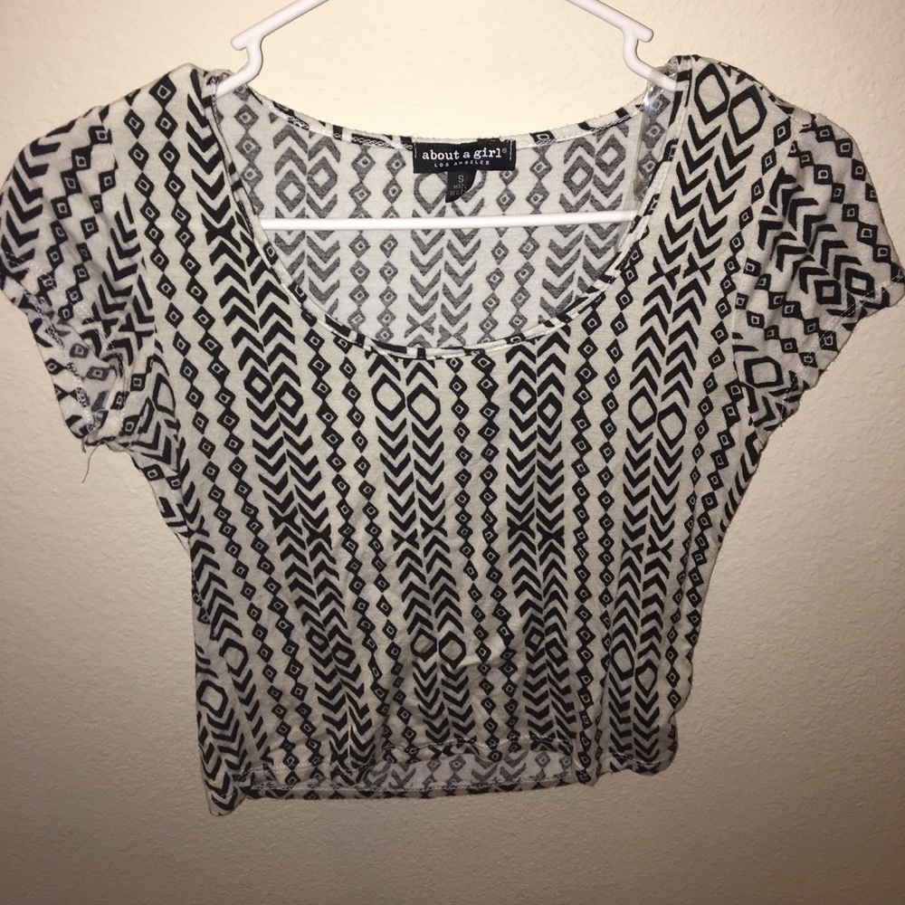 Patterned crop top