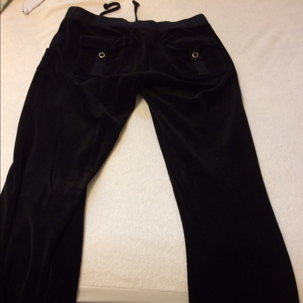 Juicy Couture velour pants with pocket detail