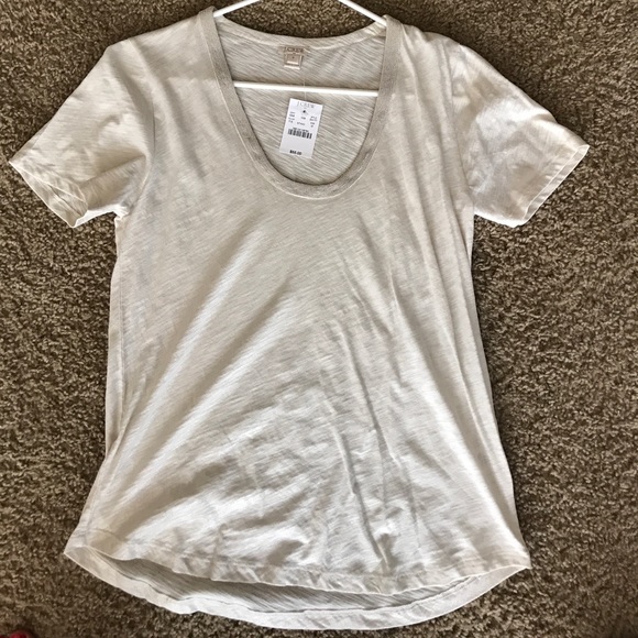 J crew t-shirt with beaded detail - Picture 1 of 2