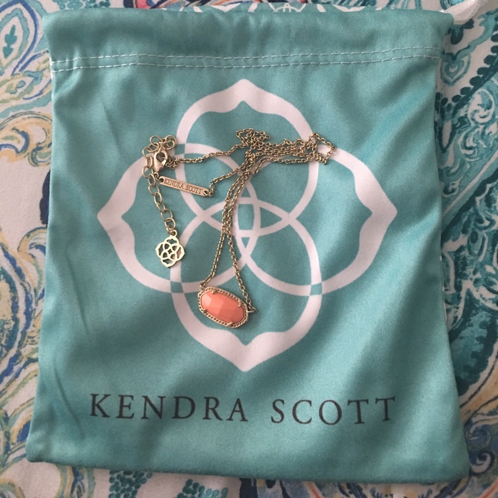 Kendra Scott Coral Elisa Necklace