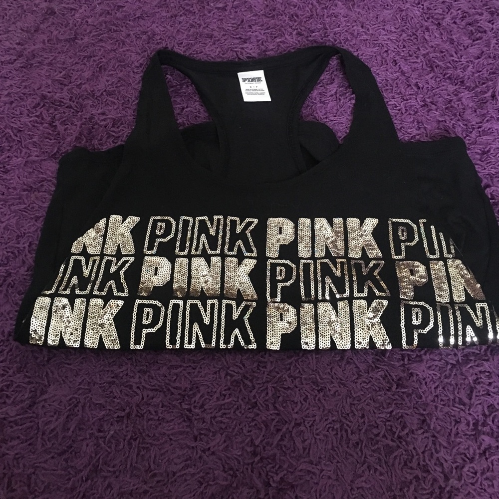 Pink Muscle Tank Top