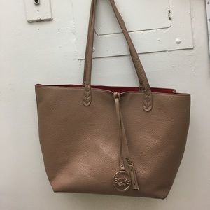 Large BCBG nude tote