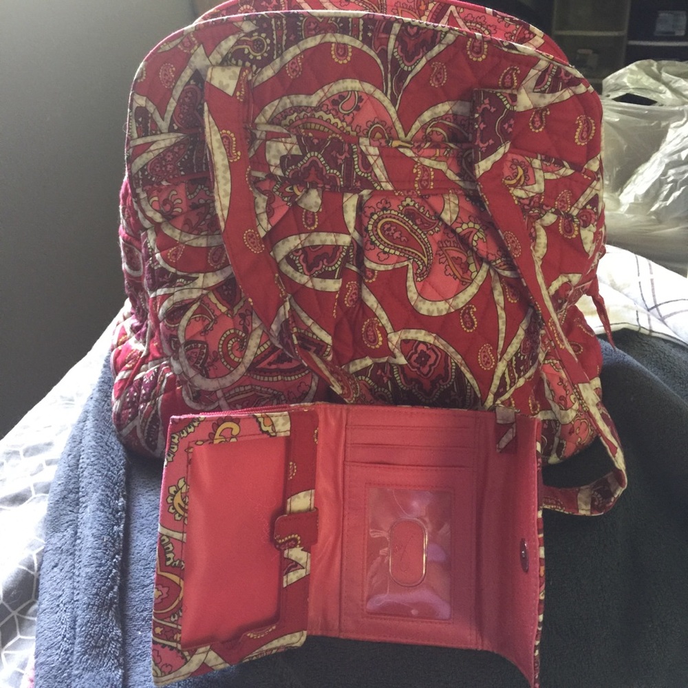 Vera Bradley purse and wallet.