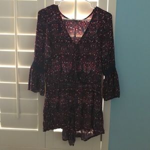 American Eagle floral romper