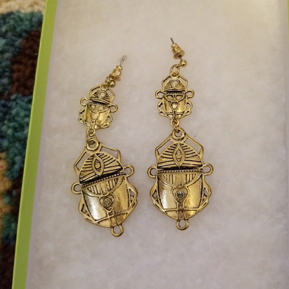 Scarab earrings