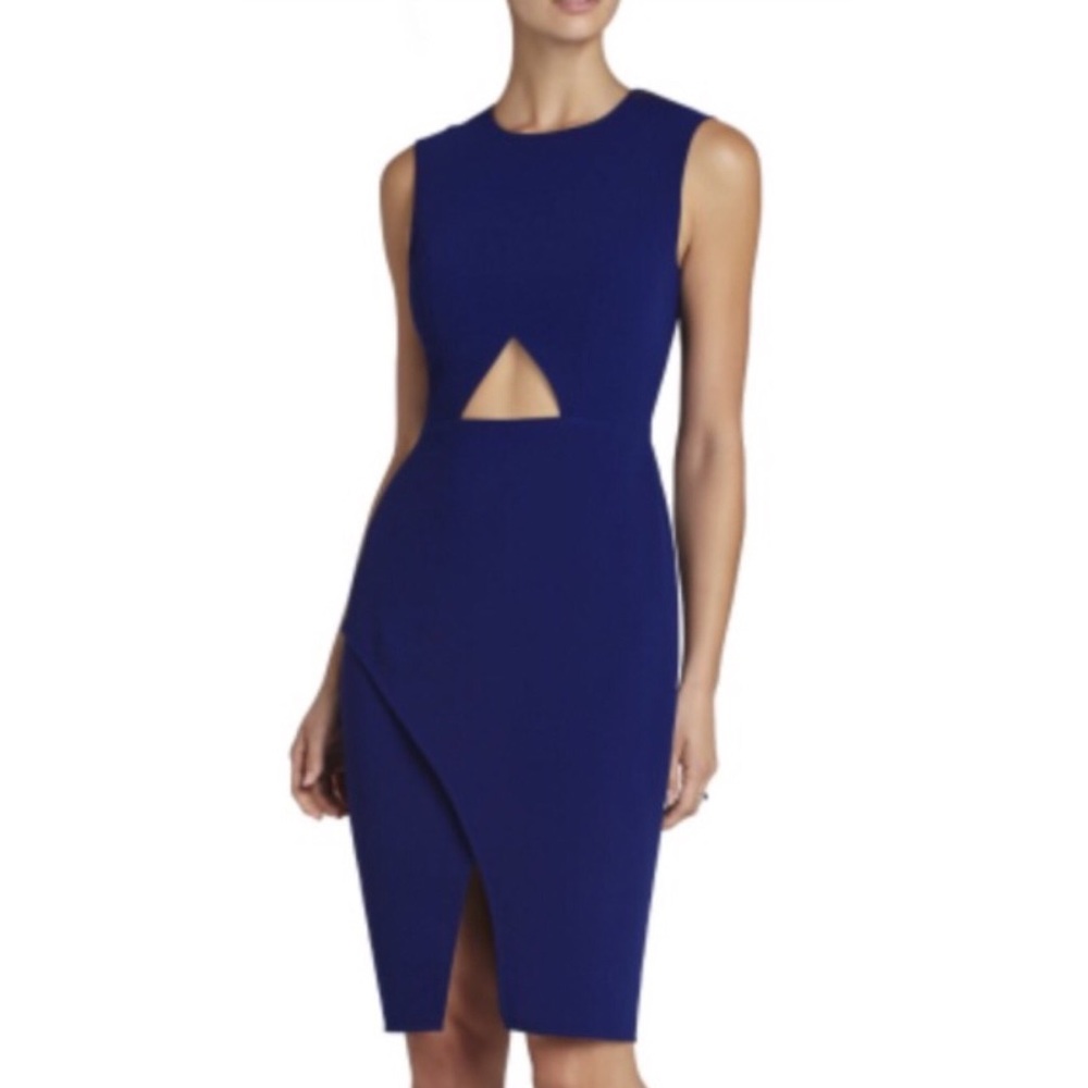 Blue BCBG cutout dress