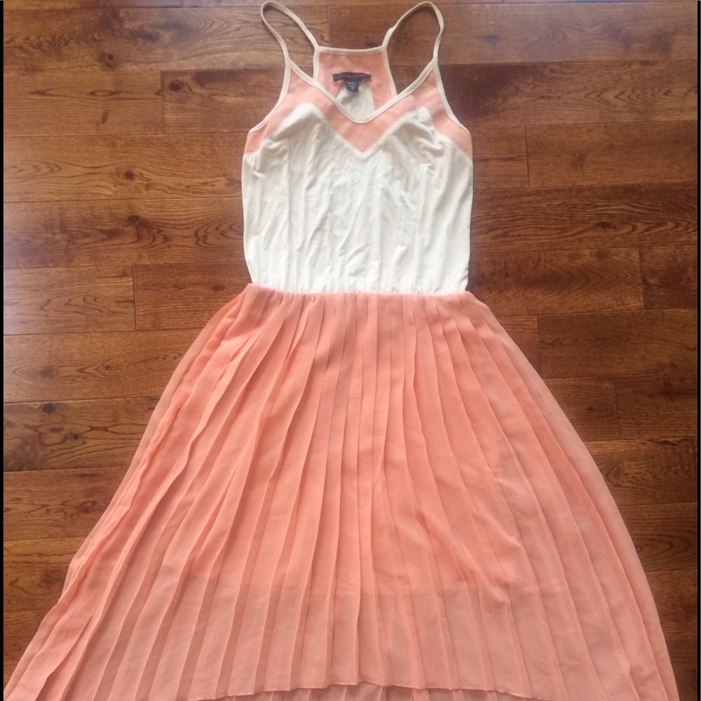 High-Lo Pleated Summer Dress
