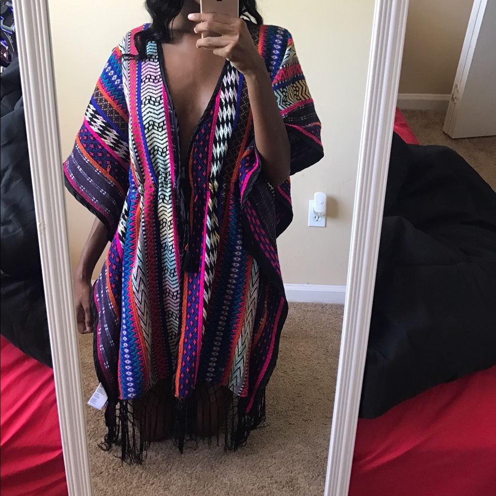 Multi colored kimono