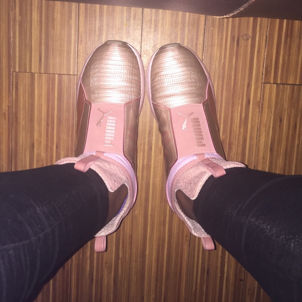 Rose gold puma fierce