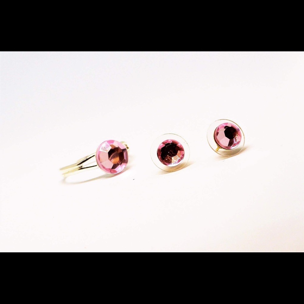 Pink Rhinestone Set