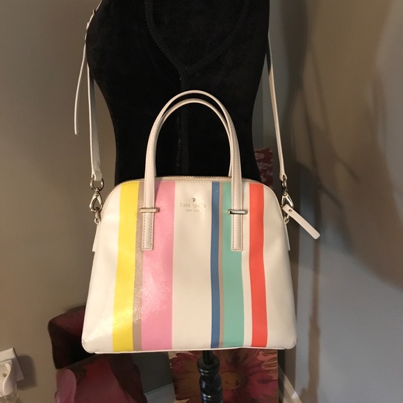 kate spade Handbags - Striped Kate Spade Satchel .