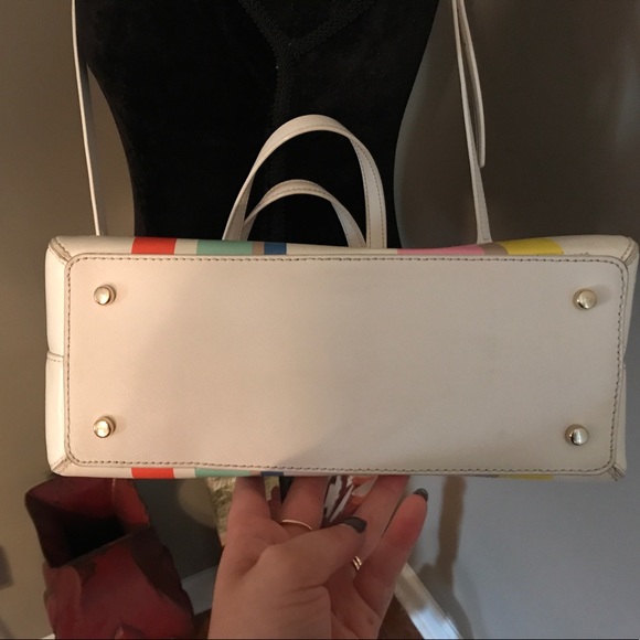 Striped Kate Spade Satchel . - Picture 5 of 5