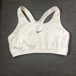 Large White Nike Dri-Fit Sports bra