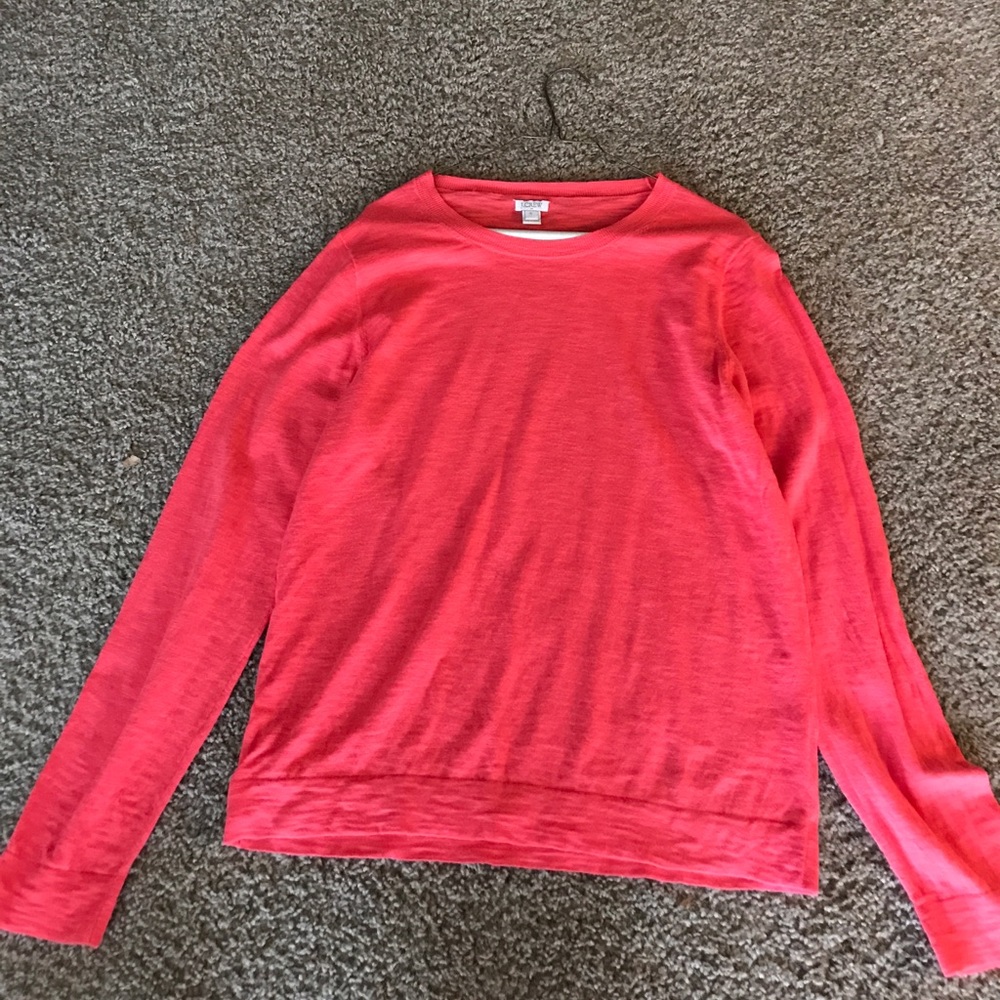 Light coral J. Crew sweater