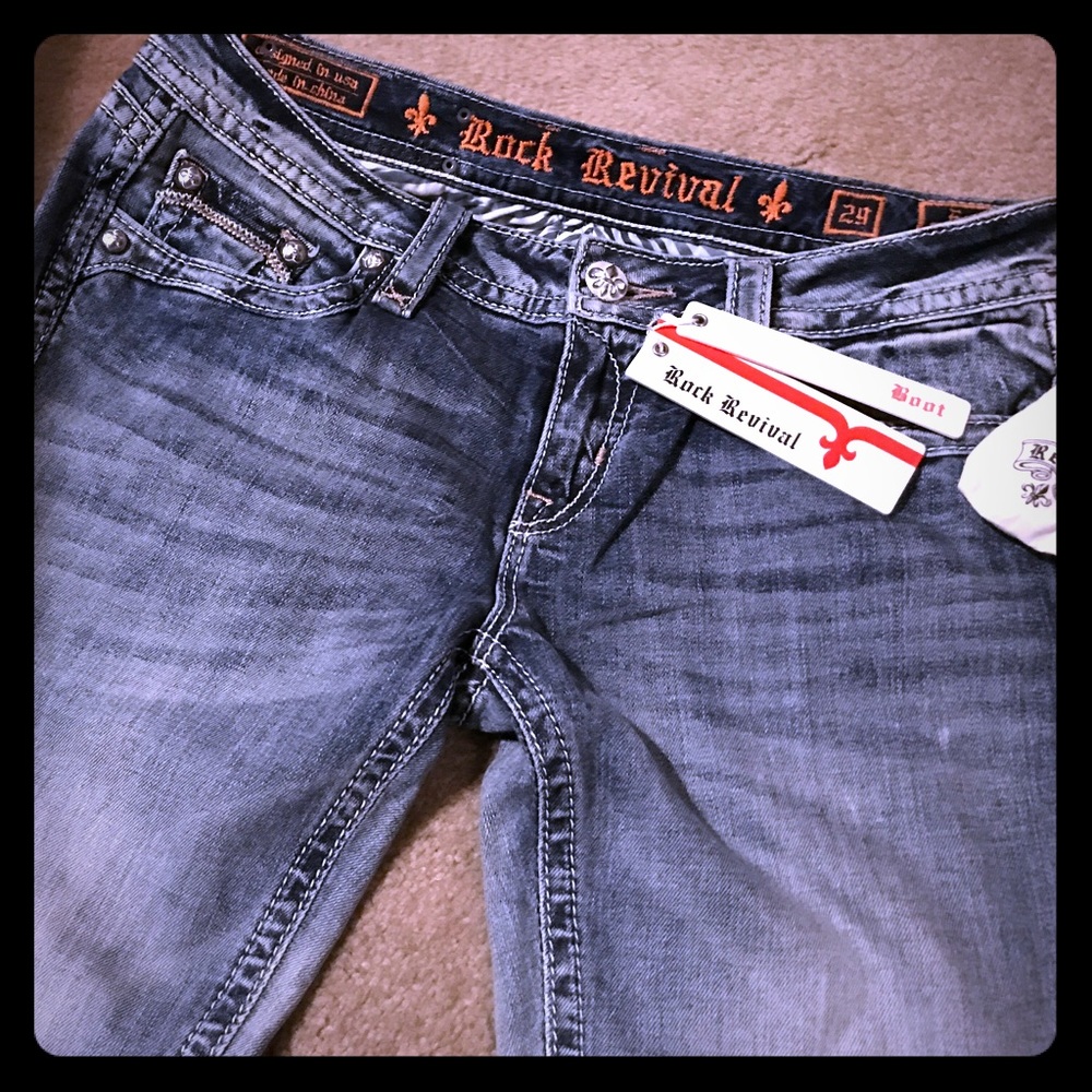 Rock Revival Jeans size 29 long 34 inch inseam