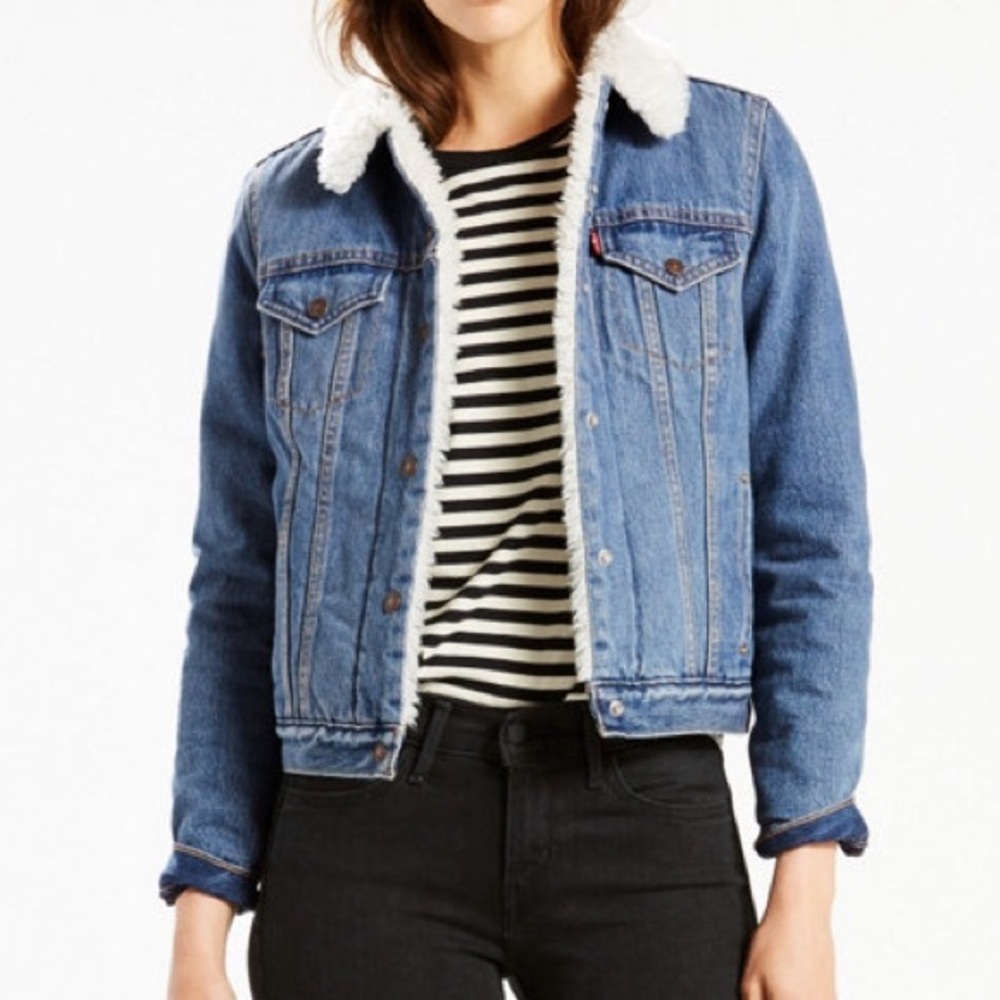 Levi's Sherpa lined Jean Jacket.