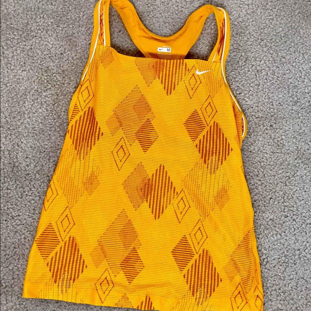 Gold Nike Workout Top - Size Medium