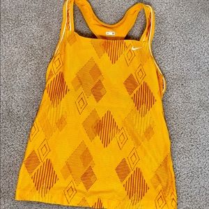 Gold Nike Workout Top - Size Medium