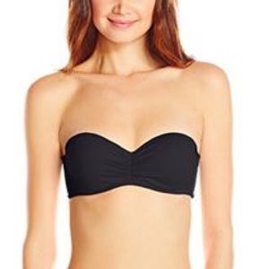 nwot black bikini bandeau top