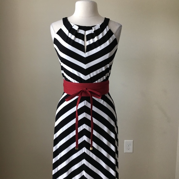 White House Black Market Accessories - Red pink suede obi belt