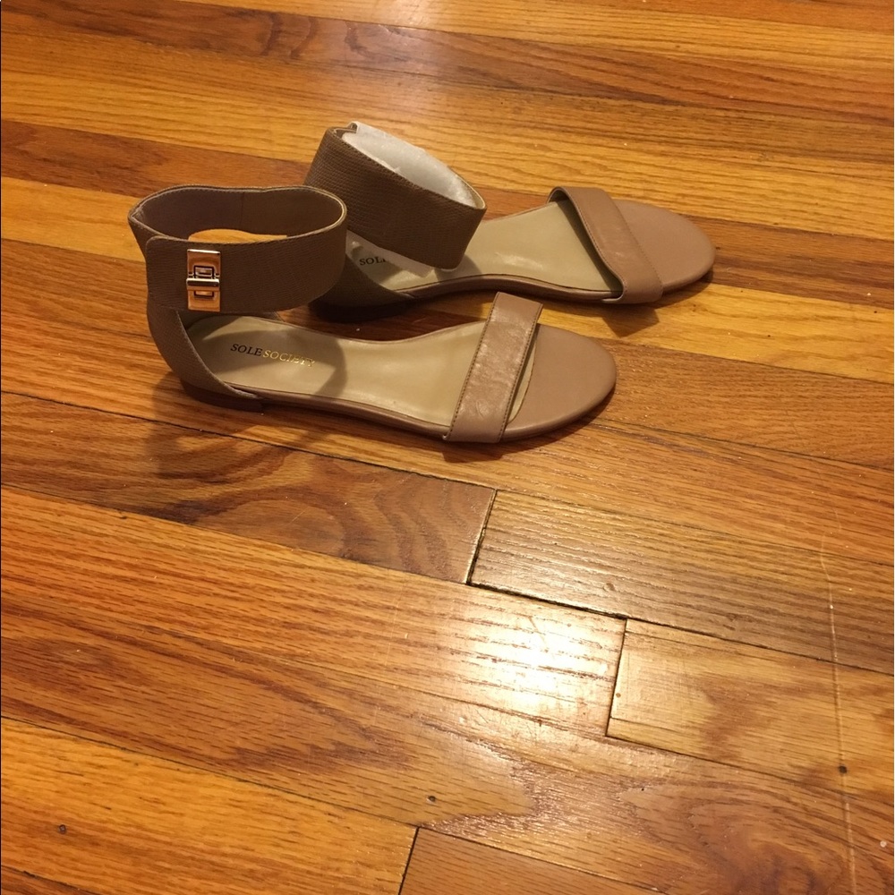 Tan sandals
