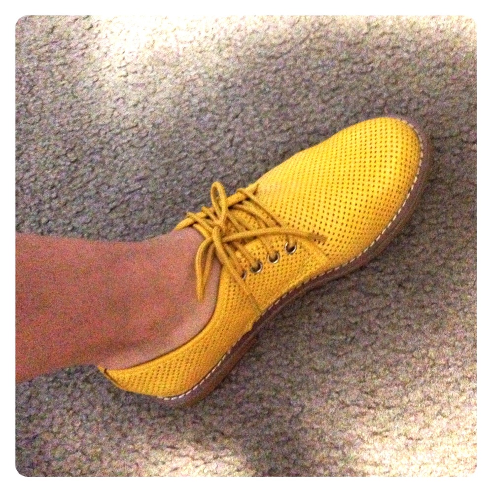 Yellow loafers