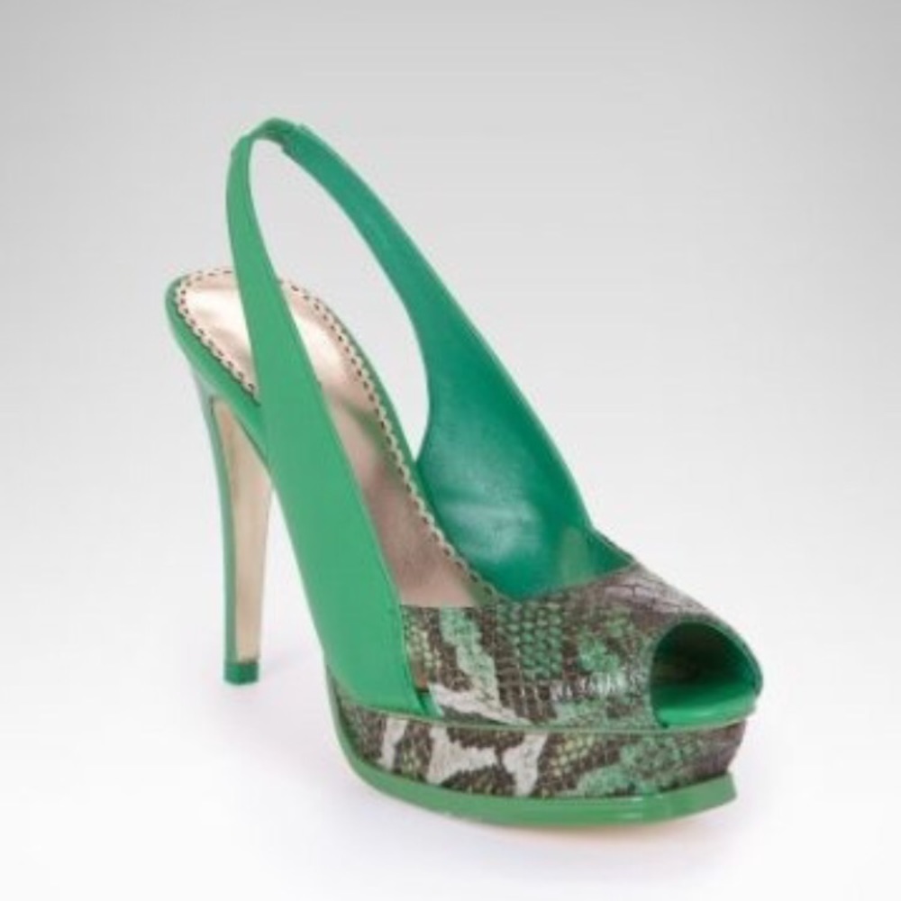 Bebe sling back heels