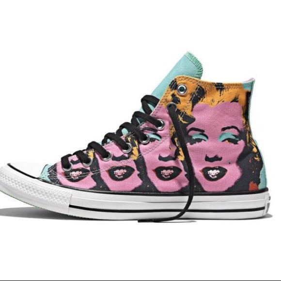 CONVERSE LTD ED Andy Warhol MarilynMonroe HiTops - Picture 2 of 4