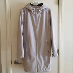 Calvin Klein Hooded Raincoat in cool gray, XL