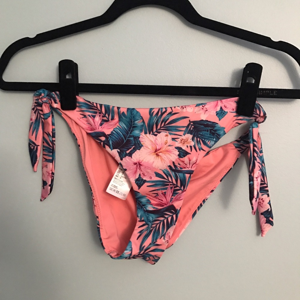 floral bikini cheeky tie bottoms