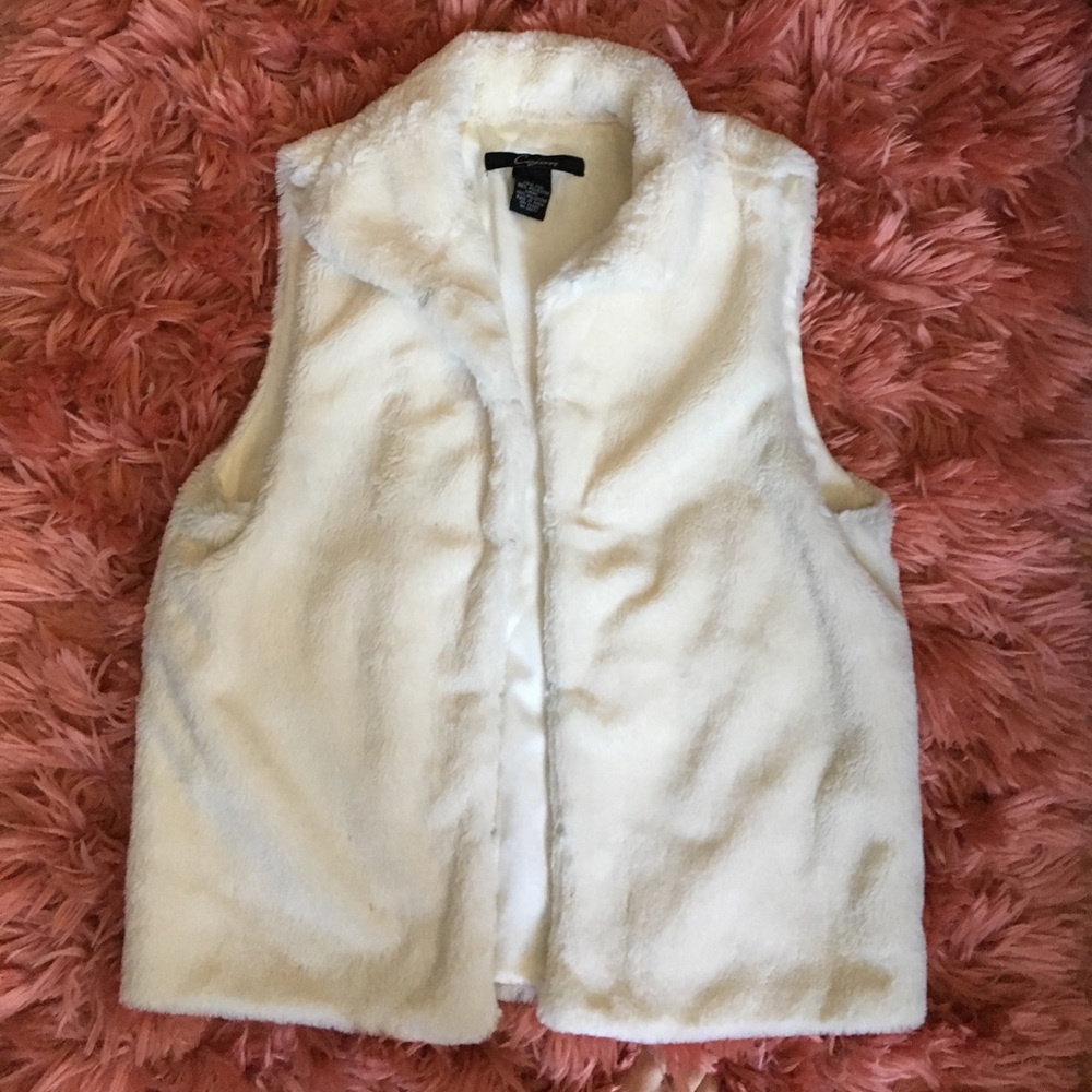 Faux fur vest