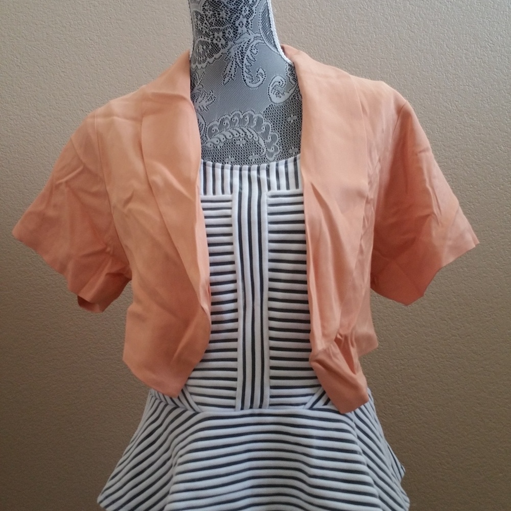 Bebe "Cropped Shawl Kimono Jacket," XS (NWT)