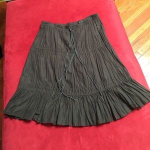 Theory pleated cotton skirt size s