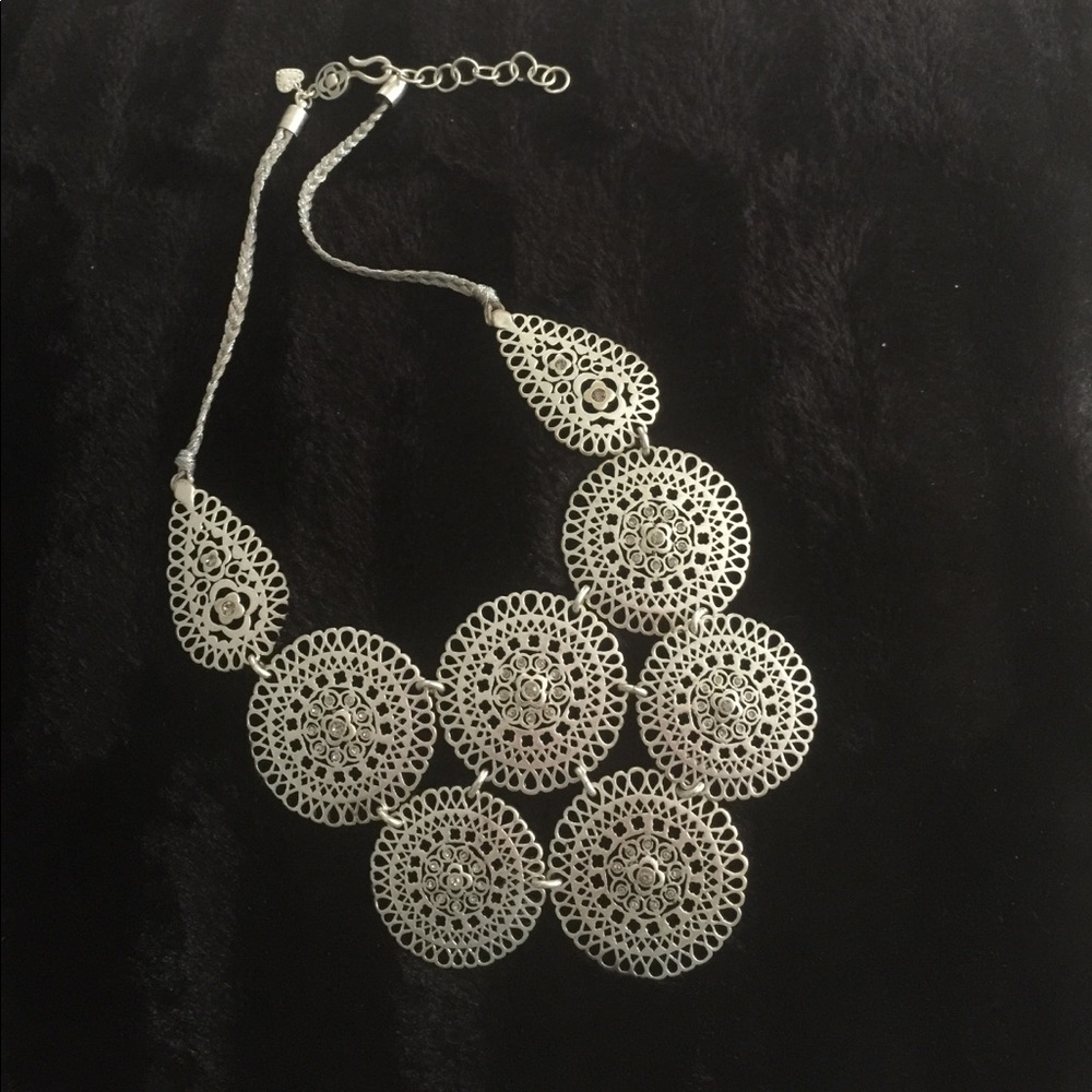 Chico's Silver Statement Necklace