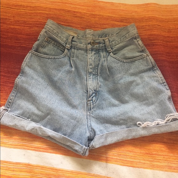 Pants - Vintage High Waisted Jean Shorts