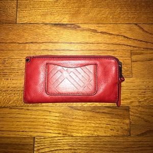 Red Burberry wallet