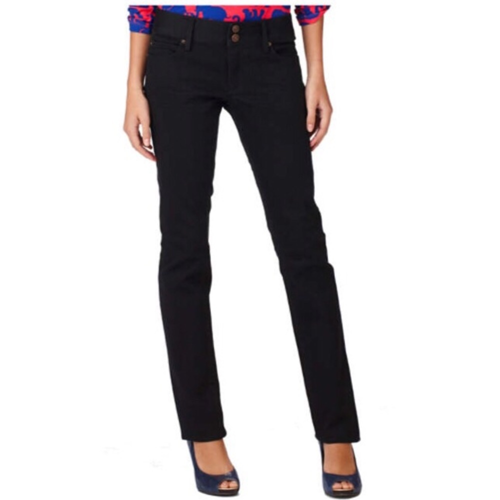Lilly Pulitzer Worth Straight Jean in Black Denim