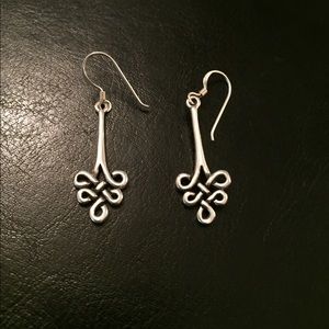 Sterling silver dangle earrings