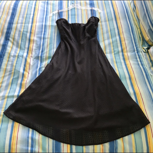 J.Crew Swiss Dot Strapless Beach Dress - Picture 2 of 5