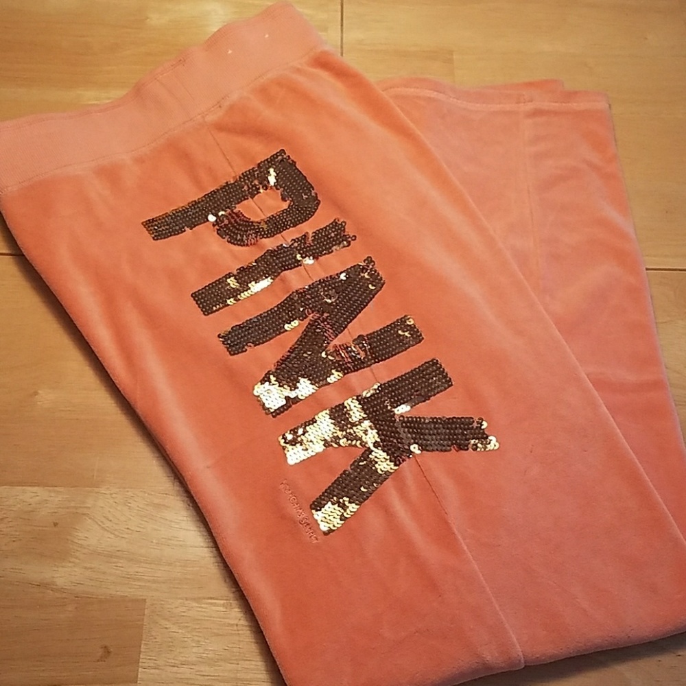 PINK Velour Track pant