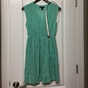 Ditsy floral dress with belt