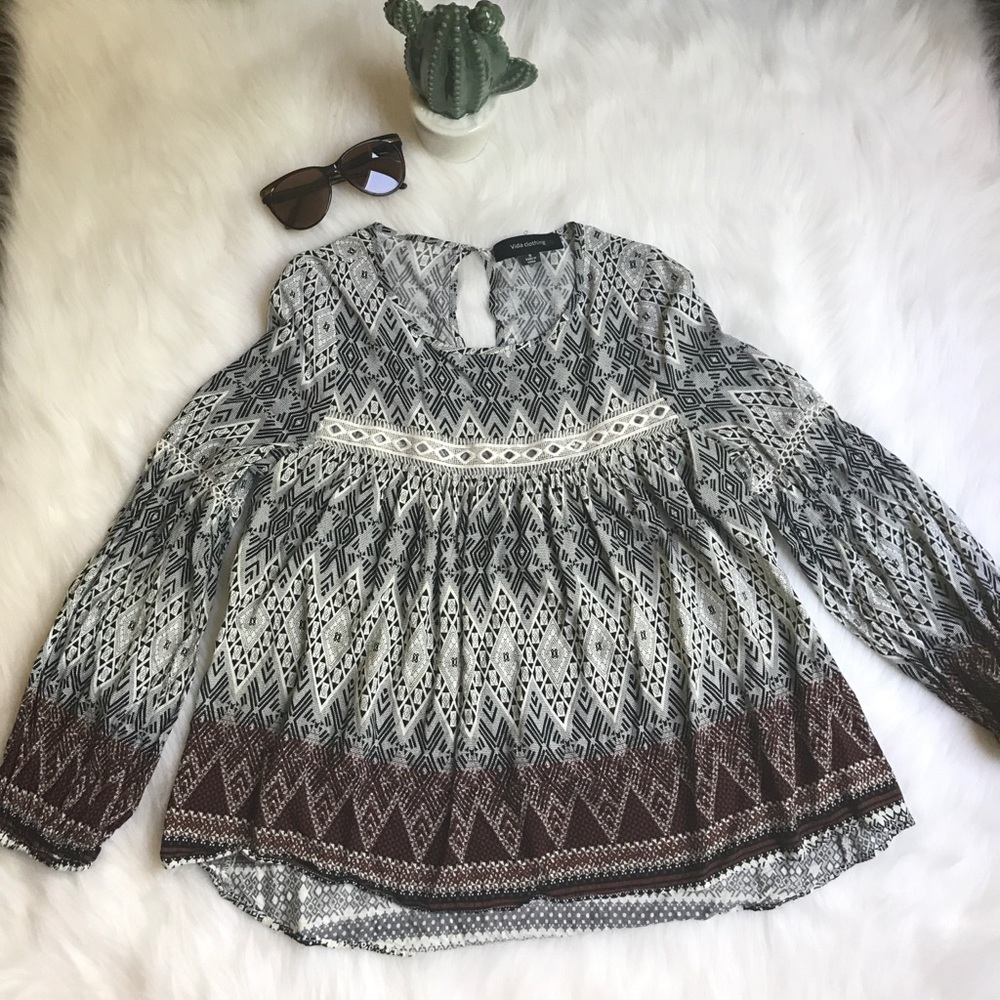 Vida Clothing Rayon Gypsy Blouse