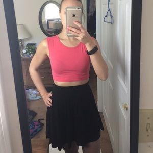 Pink topshop sleeveless crop top