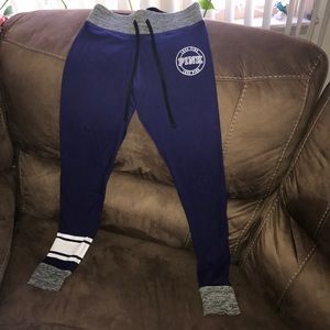 VS Pink Royal Blue Yoga Joggers