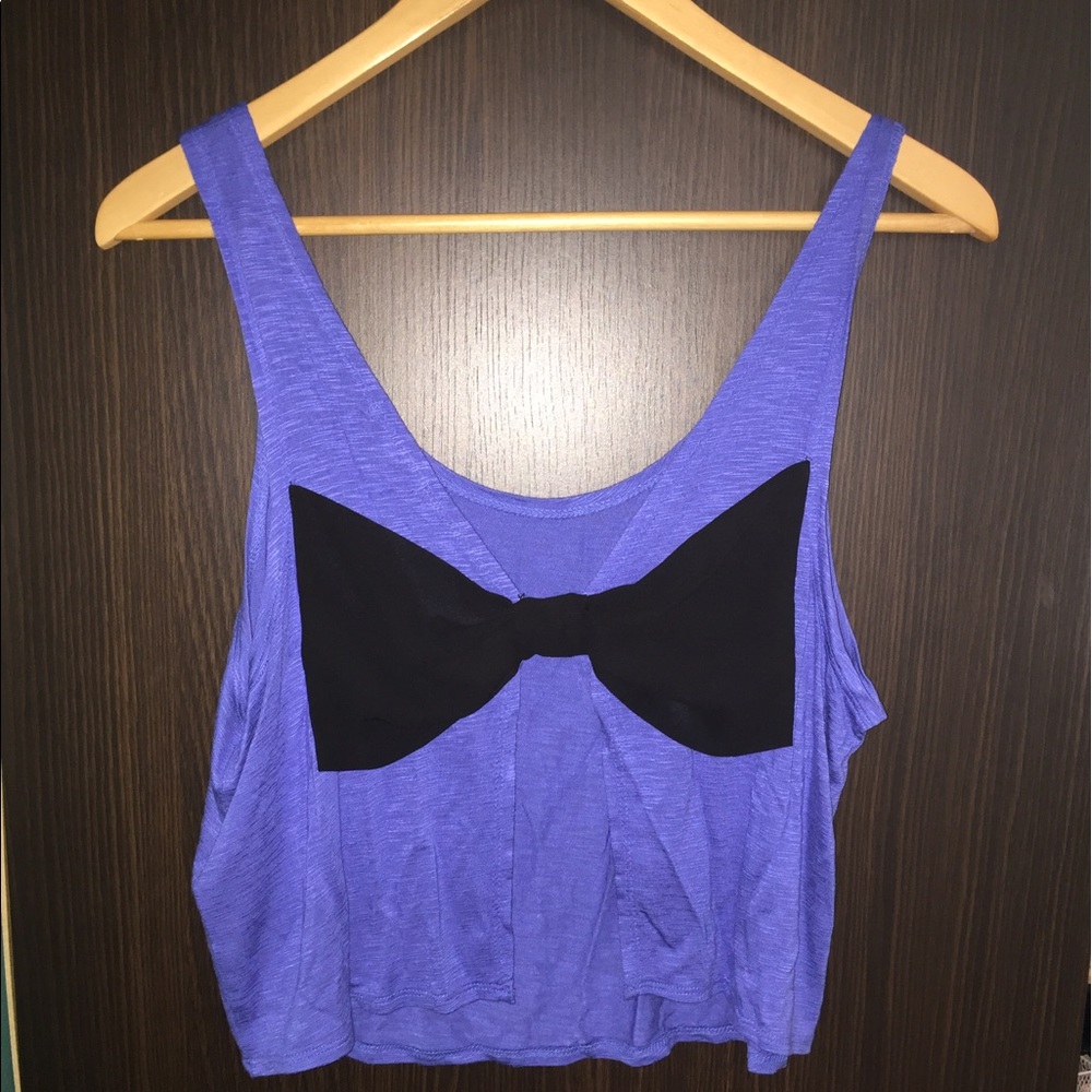 NEW Charlotte Russe Blue Crop Top