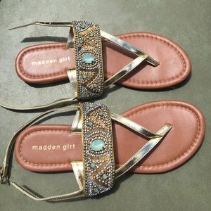 Madden Girl like new sandals with bling!!