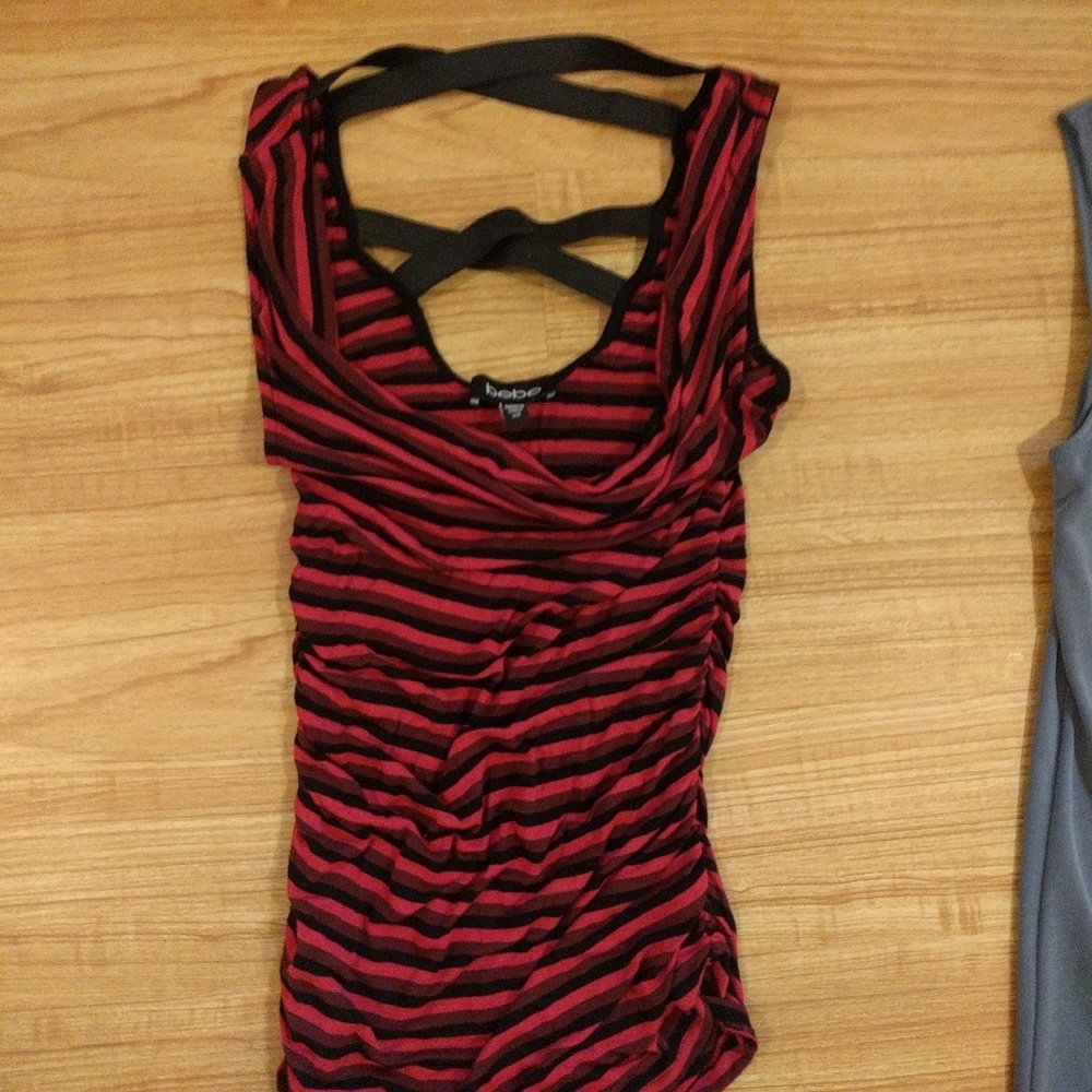 Bebe caged back top size xs