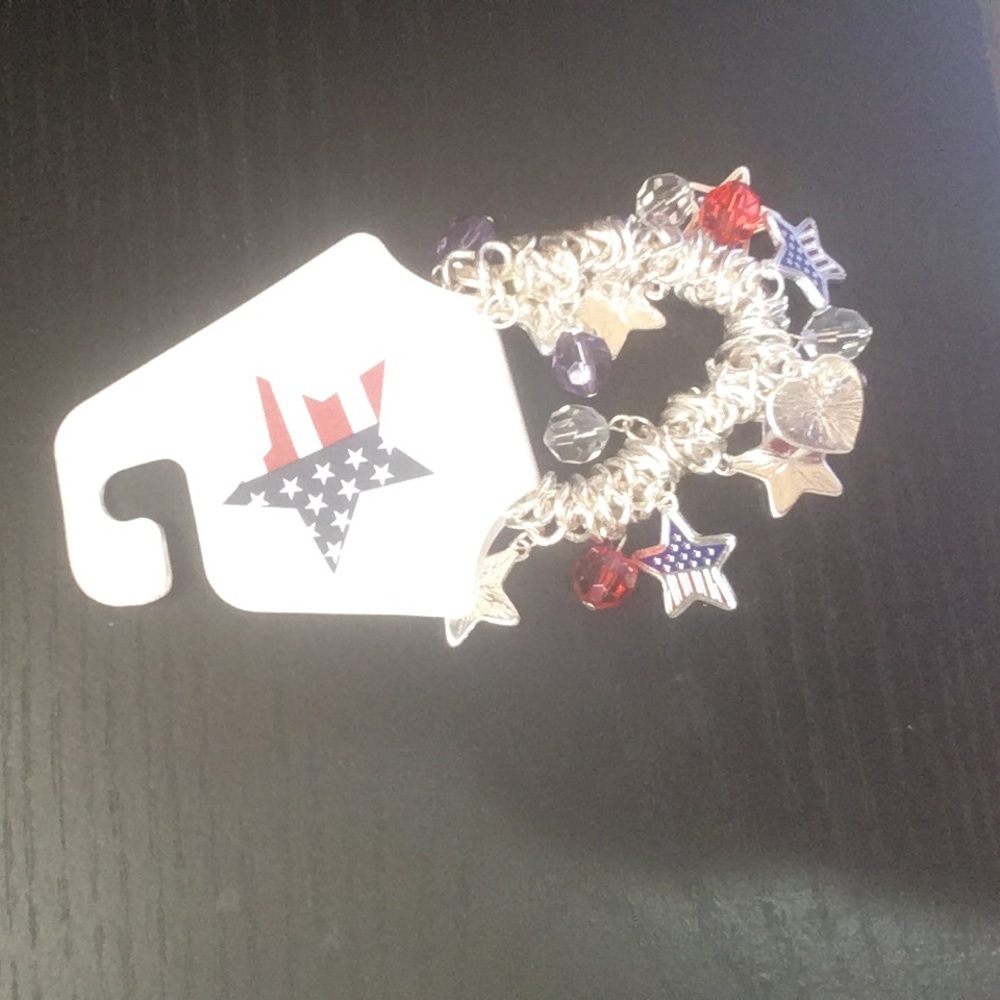4th of July themed bracelet