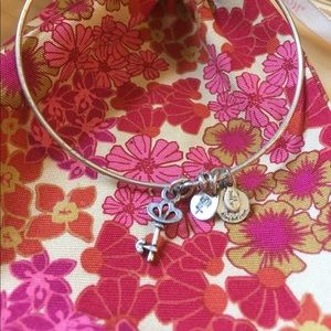 Alex and ani skeleton key bracelet
